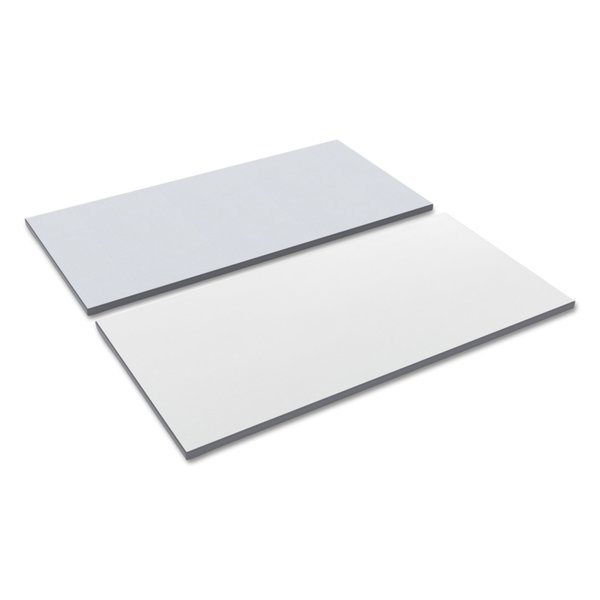 Alera Reversible Laminate Table Top, Rectangle, 47 5/8w x 23 5/8d, Wht/Gray ALETT4824WG